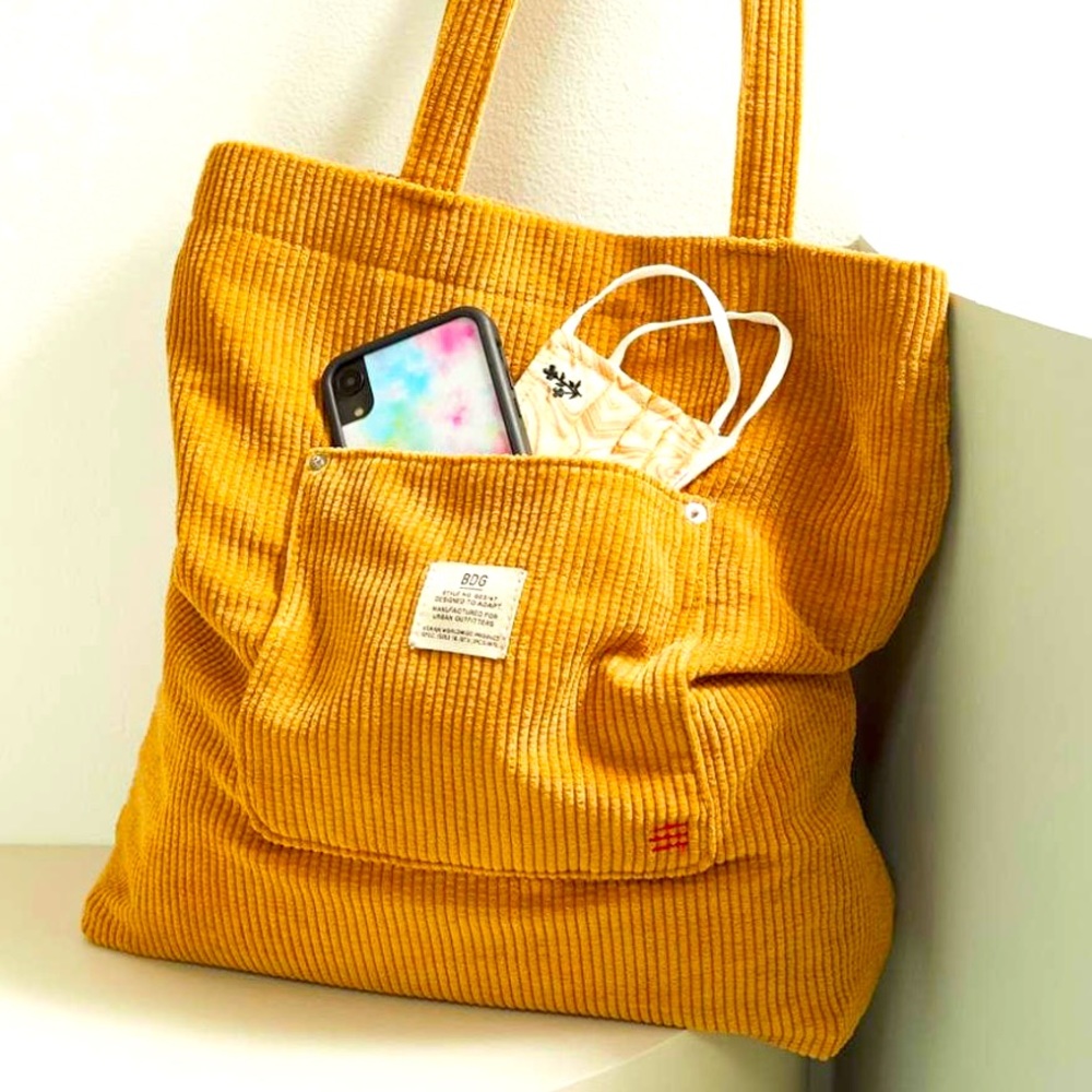 Urban Outfitters BDG Corduroy Tote Bag Tan. New